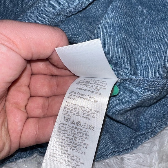 J. Crew Denim Style Business Casual Blouse size Extra Extra Large XXL - Picture 3 of 4